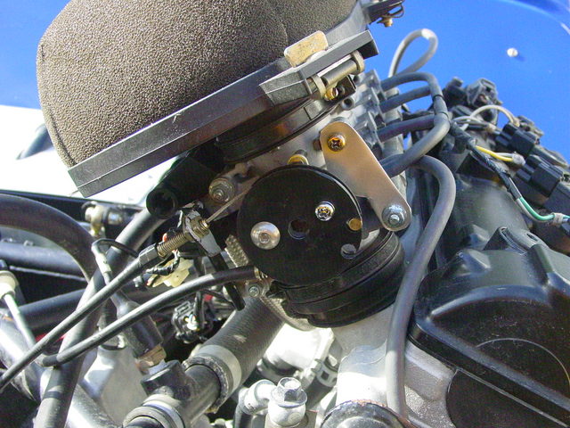 Modification to put throttle cable in from underside